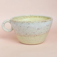 Großer Handgemachter Gesprenkelter Keramikbecher - Perfekt Für Kaffee Oder Eis von LoFiPotter
