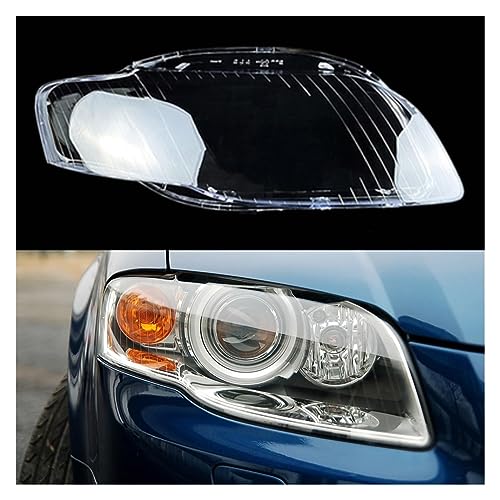 LOKORI Auto Front Scheinwerfer Glas Scheinwerfer transparent lampenschirm Lampe Shell Scheinwerfer Abdeckung für Audi A4 B7 2006 2007 2008,B-Right von LoKori