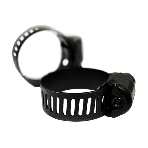 LoRier 10/20 Stück Schwarze Schneckenantriebs-Schlauchklemmen for 3/8 Zoll. Edelstahl-einstellbare Kraftstoffleitungs-Schneckengröße-Clip-Hoop-Schlauchschelle (Size : 10PCS 10-16mm) von LoRier