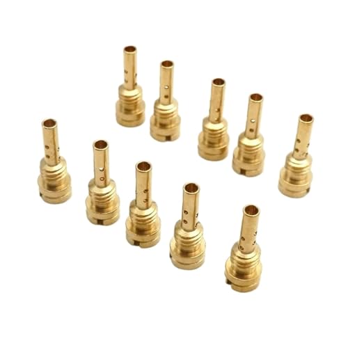 LoRier Packung mit 10 Stück Slow Pilot Jet 4,5 mm x 0,75 mm Gewinde for CV CVK FCE FCR Vergaser N424-25 Einspritzdüse (Color : 30-48) von LoRier