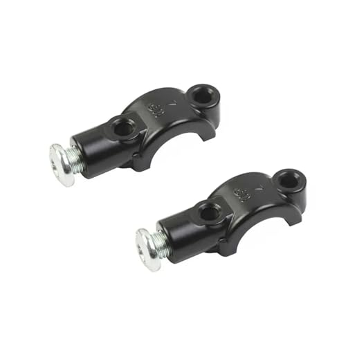 LoRier Universal 7/8 "22mm Hebel Spiegel Halter Bremse/Kupplung Hauptzylinder Klemme Halterung Abdeckung Befestigung Sitz M10 Schrauben Basis Unterstützung (Color : Black Mirror B) von LoRier
