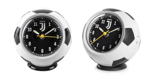 Lowell Srl Sveglia Lowell Juventus Analoger Quarzwecker mit Licht, Snooze und Piepton p wachsend. Weiß / Schwarz, M, Wandhalterung von LoWell