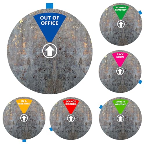 Privatsphäre-Türschild, „Do Not Disturb“ („Bitte nicht stören“), „Come in, Welcome“ („Komm rein, willkommen“), „Out of Office“ („Nicht im Büro“), „In a Meeting“ („In einer Besprechung“), „Back Soon“ von LoYinLo