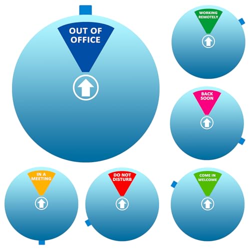 Privatsphäre-Türschild, „Do Not Disturb“ („Bitte nicht stören“), „Come in, Welcome“ („Komm rein, willkommen“), „Out of Office“ („Nicht im Büro“), „In a Meeting“ („In einer Besprechung“), „Back Soon“ von LoYinLo
