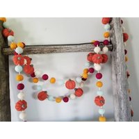 Kürbis-Girlande Aus Filz Handgemachte Herbst-Dekoration | 1, 5 M von LoaLyInc