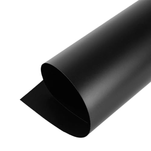 1 Stück 210 * 279 mm PVC-Handarbeitsplatte DIY Spezialmatte Schwarz Weiß Kunststoffplatte, PVC-Platte for Enthusiastenmodell(Black,1.5mm) von Loacea