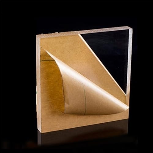 1 Stück 6 mm dicke quadratische Acrylplatte, transparente Hochleistungs-Kunststoffplatte for die Werkstatt 2 x 2 cm – 40 x 40 cm(40x40cm) von Loacea