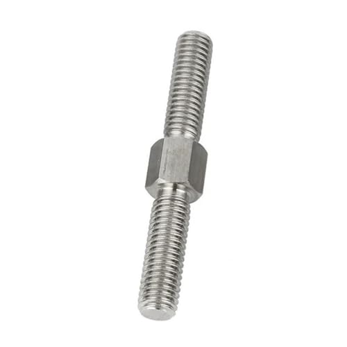 1 Stück Doppelkopf-Gewindestange M8-M16 Links- und Rechtsgewinde, L40 150 mm Edelstahl-Gewindestange for Elektrik(M10 x 80MM) von Loacea
