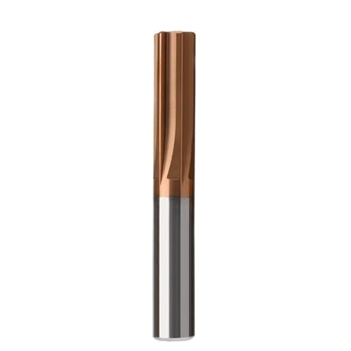 1 Stück H7 Hartmetallbeschichtete Reibahle mit gerader Nut, 2–5 mm, 4 Nuten, Präzisionsklinge, 25 x 50 mm(2.5X25X50mm) von Loacea