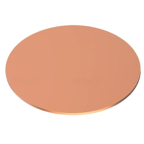 1 Stück T2 Kupferscheibe, runde Platte, Dicke 0,2–2 mm, Kupferblech, Durchmesser 60–200 mm, Dichtungsteile, DIY-Verarbeitung(1.5x150mm) von Loacea