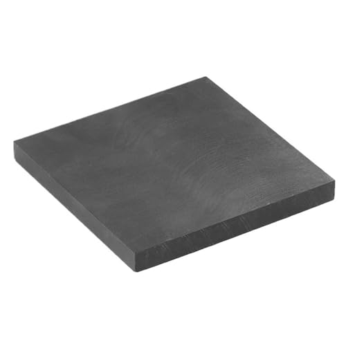 1 Stück leitfähige Graphitplatte, Dicke 1–50 mm, flache Kohlenstoffplatte, 100 x 100 mm, hochfeste Elektrodenplatte(100X100X9mm) von Loacea