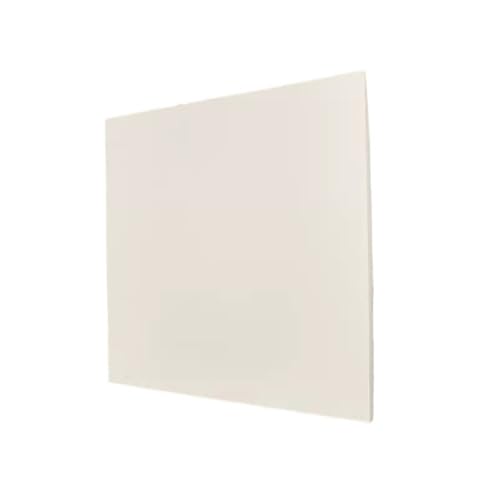 1 Stück quadratische Keramikplatte aus Bornitrid, 50 x 50 mm, BN-Keramikplatte for metallurgische Prozesse(8mm) von Loacea