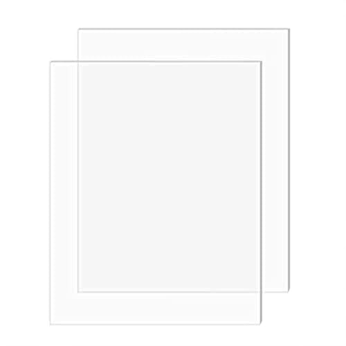 10 Stück 0,1 cm 0,2 cm klare Acrylplatte, transparente Platte, leichte Platte for Basteldisplays(20X25X0.1CM) von Loacea