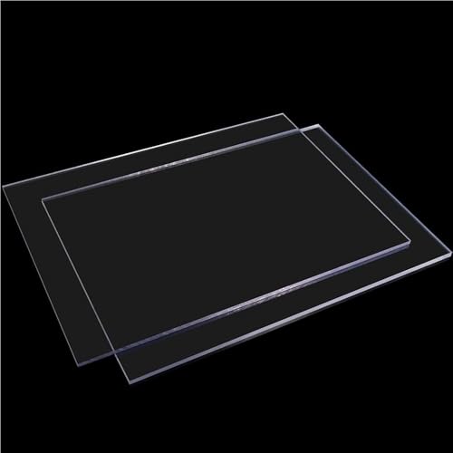 3 Stück dünne Hartkunststoff-PVC-Platten, hochtransparente Platten, Dicke 1 bis 5 mm, Hartfaserplatte for Heimwerker(4x100x100mm) von Loacea
