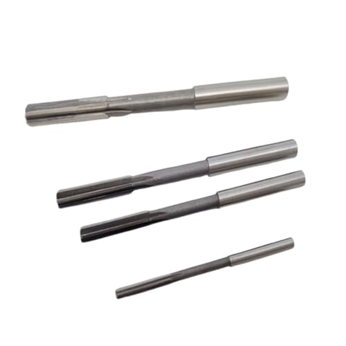 4-teiliges Reibahlen-Set mit geradem Schaft aus Schnellarbeitsstahl, H7 Spannwerkzeug for die Metallbearbeitung(3/8) von Loacea