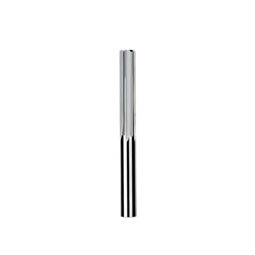 CNC-Futter-Hartmetall-4-Flöten-Reibahle 3/4/5,9 mm H7 gerader Schlitz, unbeschichtete Metallreibahle 1 Stück(3.8x25x50mm) von Loacea