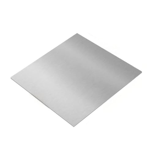 Loacea 1 Stück polierte quadratische Aluminiumfolie, leicht zu reinigen, Dicke 0,1/2/5 mm, reine Aluminiumplatte for Kochen(100X100X4MM) von Loacea