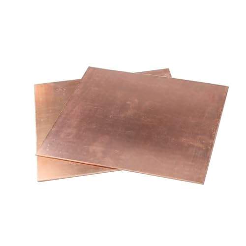 Loacea 10 Stück quadratische Kupferbleche, Kupferfolienplatten mit hervorragender Leitfähigkeit for mechanische Festigkeit(50X50X3MM) von Loacea