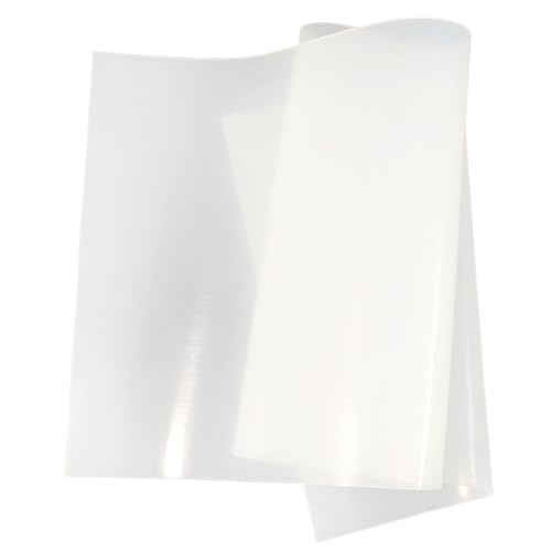 Loacea Durchscheinende Silikondichtungsplatte, flexible Gummiplatte 500/200 mm Dichtungsmatte for Wasserbeständigkeit 1 Stück(500x500x2mm) von Loacea