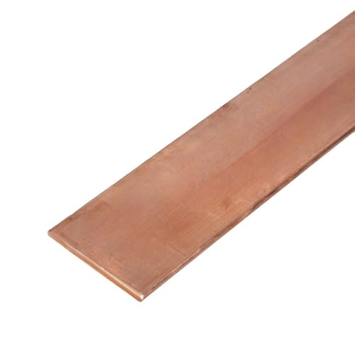 Loacea Kupfer-Vierkantstange, glatte Oberfläche, hochleitfähige Kupfer-Vollstange for Fräsanwendungen, 1 Stück(4x30x300mm) von Loacea