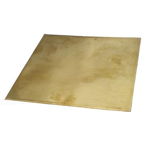 Loacea Messingfolienrolle, dick, 0,01–10 mm, flexibler Bastelstreifen, Kupferlegierungsblech for dekorative Zwecke, 1 Stück(2.5x50x50mm) von Loacea