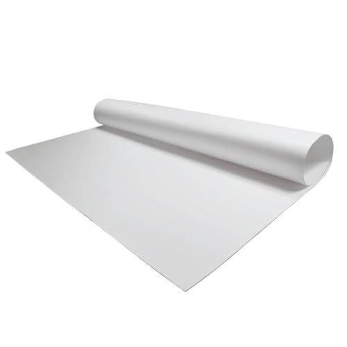 Weiße expandierte PTFE-Platte, Dicke 0,5–8 mm, hochtemperaturbeständiger PTFE-Schaum, weichdichtende Kunststoffplatten for Bastelarbeiten, 1 Stück(500X500X3MM) von Loacea