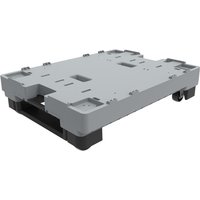 Kunststoff-Palette PALLY, TK 250 kg, LxB 800 x 600 mm, rollbar von Loadhog