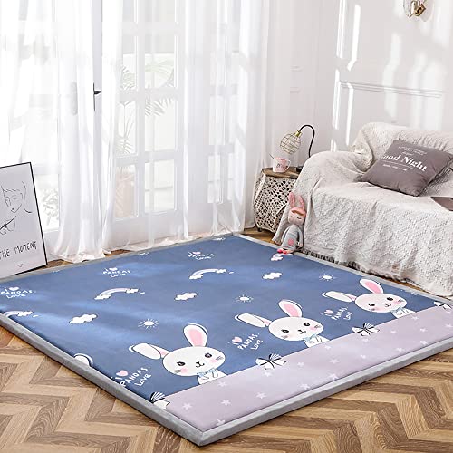 Loartee korallen Samtmatte, Teppich, als Krabbeldecke fürs Kind, Yogamatte und Übungsauflage geeignet, Hase,200 * 280cm Loartee korallen Samtmatte, Teppich, als Krabbeldecke fürs Kind, Yogamatte und Übungsauflage geeignet, Hase,200 * 280cm von Loartee