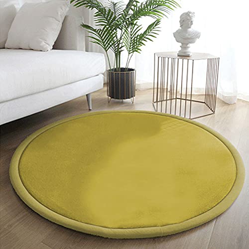 Loartee korallenrote Samtmatte Teppich Rund, als Krabbeldecke fürs Kind,2,5cm Dicker Kinderteppich,Gras-Grün,140cm Loartee korallenrote Samtmatte Teppich Rund, als Krabbeldecke fürs Kind,2,5cm Dicker Kinderteppich,Gras-Grün,140cm von Loartee