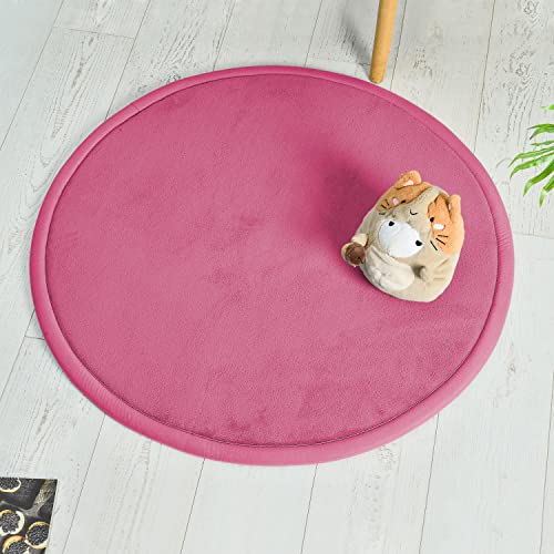 Loartee korallenrote Samtmatte Teppich Rund, als Krabbeldecke fürs Kind,2,5cm Dicker Kinderteppich,Rot,140cm Loartee korallenrote Samtmatte Teppich Rund, als Krabbeldecke fürs Kind,2,5cm Dicker Kinderteppich,Rot,140cm von Loartee