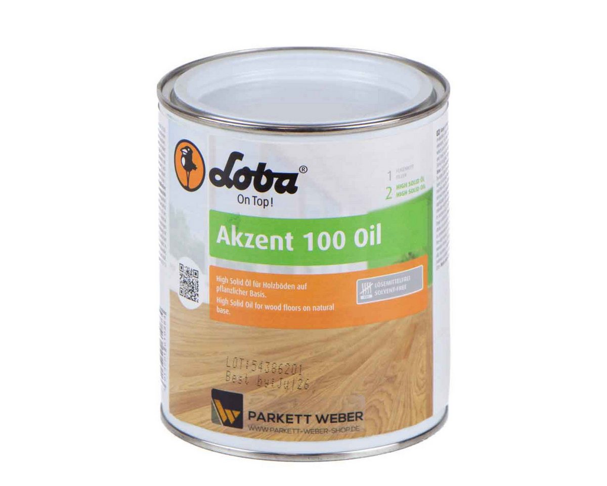 Loba Holzöl Loba Akzent 100 Oil Parkettöl 750 ml Loba Holzöl Loba Akzent 100 Oil Parkettöl 750 ml von Loba