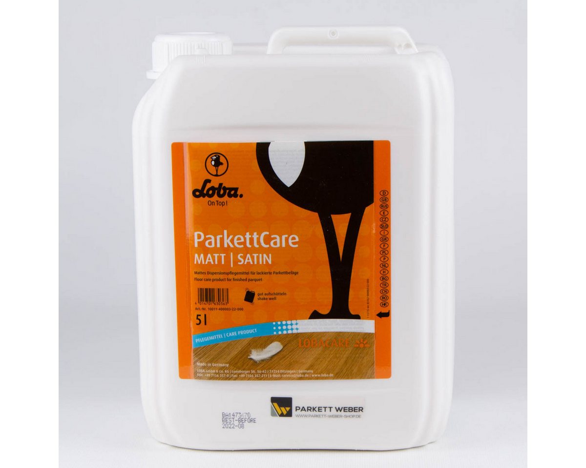 Loba Loba ParkettCare Parkettpflege matt 5 Liter Parkettreiniger Loba Loba ParkettCare Parkettpflege matt 5 Liter Parkettreiniger von Loba
