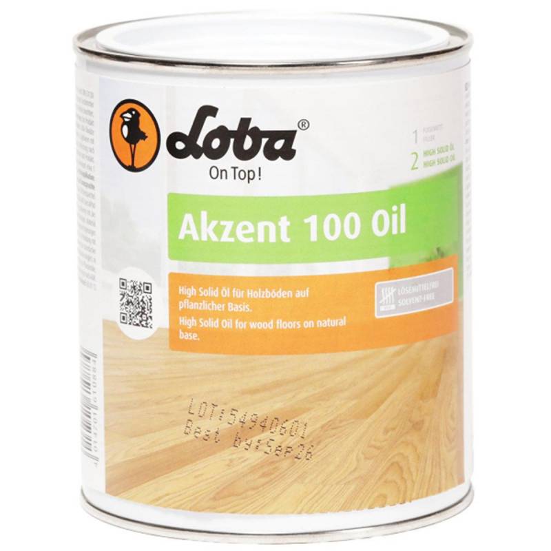 Loba Parkett Oil Loba Akzent 100 Oil 2,5 ltr., 1 St. von Loba
