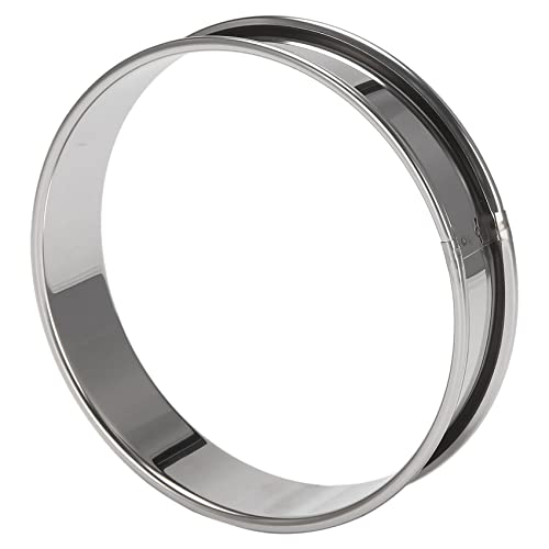 Lobamop 4 Muffin Ringe Ringe, Set Von 10 Muffin Ringe Aus Edelstahl Formen Doppelte Gerollte Torten Ringe Runder Torten Ring von Lobamop
