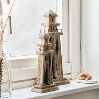 Deko-Leuchtturm 2er Set Bourgneuf von LOBERON