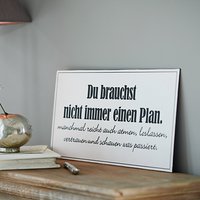 Deko-Schild Plan von Loberon