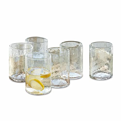 LOBERON Glas 6er Set Clarksville, mundgeblasen, großes Füllvolumen, hübsche Struktur, spülmaschinenfest, Küchenaccessoires, Tischdekoration, Glas, klar von Loberon