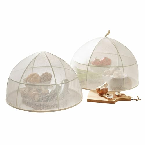 Loberon Abdeckhaube 2er Set Ognéville, Stilvoller Insektenschutz, Nützlich & Dekorativ, Küchenutensilien, Lebensmittel-Abdeckung, Eisen, Baumwolle, beige Loberon Abdeckhaube 2er Set Ognéville, Stilvoller Insektenschutz, Nützlich & Dekorativ, Küchenutensilien, Lebensmittel-Abdeckung, Eisen, Baumwolle, beige von Loberon