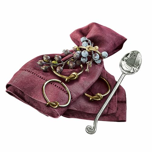 LOBERON Serviettenring 4er Set Motje, edel & glamourös, hübsches Knoten-Detail, von Hand gefertigt, Tischaccessoires, Tafelschmuck, Küchenutensilien, Messing, gold LOBERON Serviettenring 4er Set Motje, edel & glamourös, hübsches Knoten-Detail, von Hand gefertigt, Tischaccessoires, Tafelschmuck, Küchenutensilien, Messing, gold von Loberon