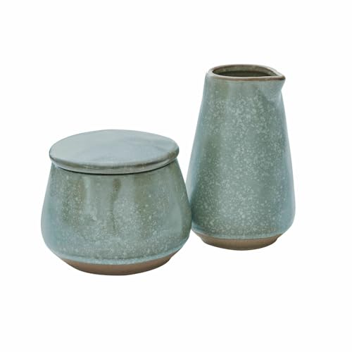 LOBERON Zuckerdose und Milchkännchen Biarré, Handgetöpferter Charme, Mediterrane Anmutung, Küchenutensilien, Geschirr, Tischaccessoires, Steinzeug, türkis/braun LOBERON Zuckerdose und Milchkännchen Biarré, Handgetöpferter Charme, Mediterrane Anmutung, Küchenutensilien, Geschirr, Tischaccessoires, Steinzeug, türkis/braun von Loberon
