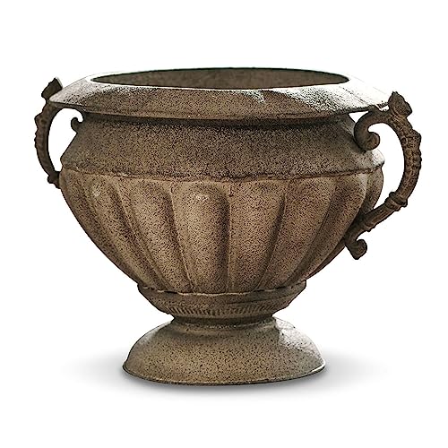 Loberon Amphore Acheville, für innen & außen, frostbeständig, reizvolles Antik-Finish, Blumengefäß, Blumenvase, Wohn-Accessoire, Eisen, antikbraun Loberon Amphore Acheville, für innen & außen, frostbeständig, reizvolles Antik-Finish, Blumengefäß, Blumenvase, Wohn-Accessoire, Eisen, antikbraun von Loberon