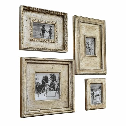 Loberon Bilderrahmen 4er Set Holny, Unterschiedliche Rahmen-Designs, Nostalgischer Charme, Wandschmuck, Wanddekoration, Mangoholz, Spiegelglas, antiksilber Loberon Bilderrahmen 4er Set Holny, Unterschiedliche Rahmen-Designs, Nostalgischer Charme, Wandschmuck, Wanddekoration, Mangoholz, Spiegelglas, antiksilber von Loberon