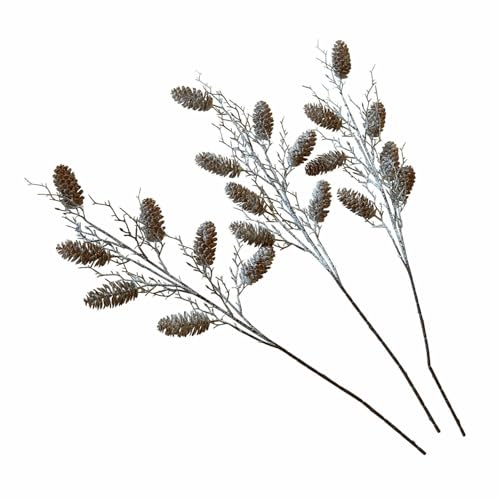 Loberon Deko-Zweig 3er Set Tenerica, braun/weiß Loberon Deko-Zweig 3er Set Tenerica, braun/weiß von Loberon