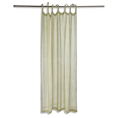 Loberon Gardine Gryphia, zarte Transparenz, natürlicher Edel-Look, Anbringung durch dekorative Bindebänder, Sichtschutz, Fensterdekoration, Leinen, hellgrün Loberon Gardine Gryphia, zarte Transparenz, natürlicher Edel-Look, Anbringung durch dekorative Bindebänder, Sichtschutz, Fensterdekoration, Leinen, hellgrün von Loberon