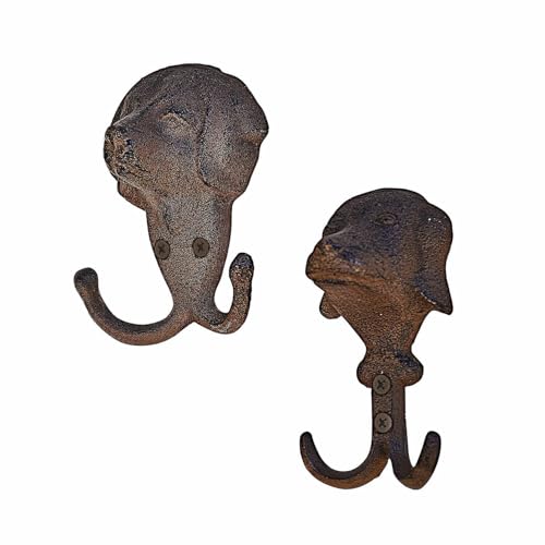 Loberon Haken 2er Set Samiran, im Hundekopf-Design, Authentische Rost-Optik, Rustikaler Vintage-Charme, Garderobe, Ordnungshelfer, Gusseisen, antikbraun Loberon Haken 2er Set Samiran, im Hundekopf-Design, Authentische Rost-Optik, Rustikaler Vintage-Charme, Garderobe, Ordnungshelfer, Gusseisen, antikbraun von Loberon