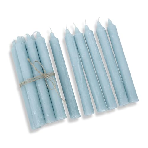 Loberon Kerzen 12er Set Bauceau Blau - Handgefertigte Stabkerzen Deko - Rustikales Finish - Durchgefärbt & Geruchsneutral - ca. 7h - 8h Brenndauer, blau Loberon Kerzen 12er Set Bauceau Blau - Handgefertigte Stabkerzen Deko - Rustikales Finish - Durchgefärbt & Geruchsneutral - ca. 7h - 8h Brenndauer, blau von Loberon