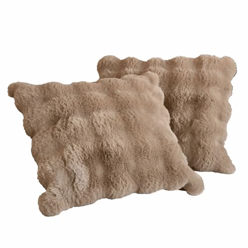 Loberon Kissenhülle 2er Set Zalina, Taupe von Loberon