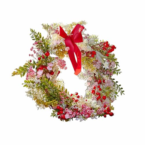 Loberon Kranz Selivane, Detailreiche Blüten und Beeren, inkl. Stoffschleife, Dekoration, Türkranz, Eisendraht, Kiefernzweige, Polyester, bunt Loberon Kranz Selivane, Detailreiche Blüten und Beeren, inkl. Stoffschleife, Dekoration, Türkranz, Eisendraht, Kiefernzweige, Polyester, bunt von Loberon