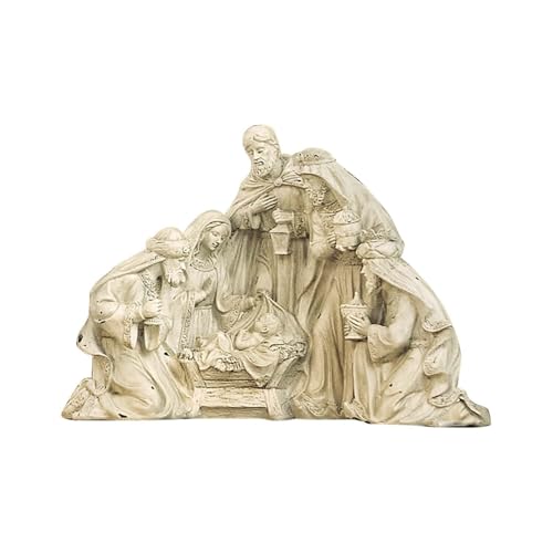 Loberon Krippenfigur Nylara, Handbemalte Details, Meisterhaft Geformt, Antik-Finish, Weihnachten, Weihnachtsdekoration, Weihnachtsfiguren, Polyresin, Creme von Loberon