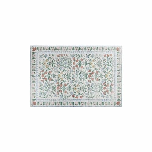 Loberon Teppich Jallorin, Floral Bedruckt, Gewebte Struktur, Dezente Farbgebung, Angenehme Haptik, 140x200 cm, Wohntextilien, Wohn-Accessoire, Baumwolle, bunt Loberon Teppich Jallorin, Floral Bedruckt, Gewebte Struktur, Dezente Farbgebung, Angenehme Haptik, 140x200 cm, Wohntextilien, Wohn-Accessoire, Baumwolle, bunt von Loberon